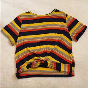 Striped crop top